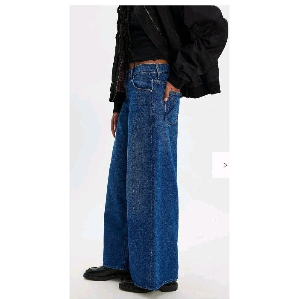 NWT MOTHER JEANS Snacks RIGATONI SNEAK Baggy Wide Leg Designer Denim - Picture 3 of 16